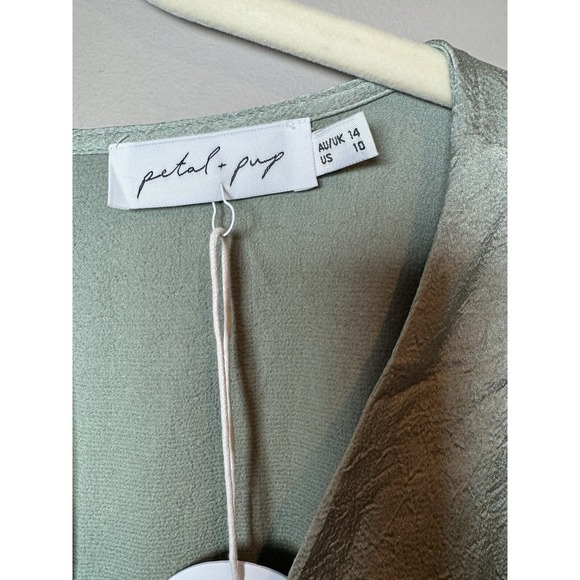 Petal & Pup Sage Green Maxi Dress - Picture 3 of 4